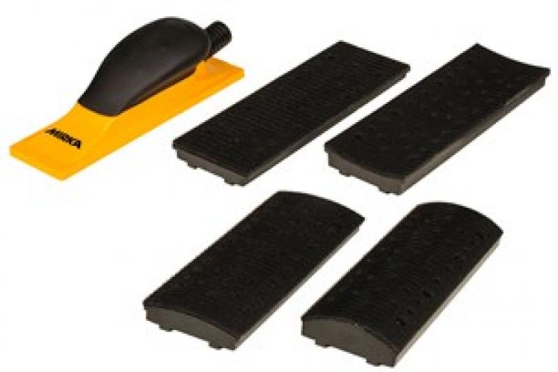 Sanding Block Kit 70x198mm Grip 40H Yellow (4in1)