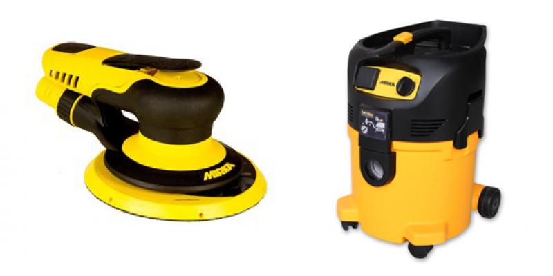 Sander PROS650CV + vacuum cleaner set