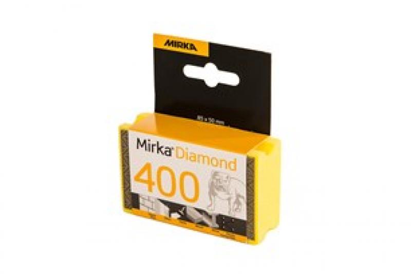 Алмазная шлифовальная губка 85x50мм P400 (желтый)