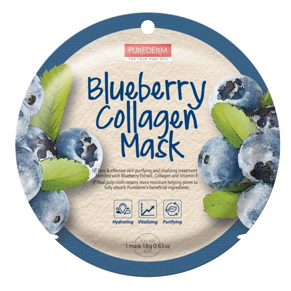 Purederm Blueberry Collagen Mask