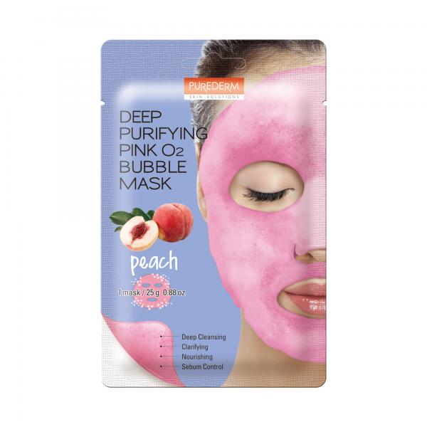 Purederm Deep Purifying Pink O2 Bubble Mask