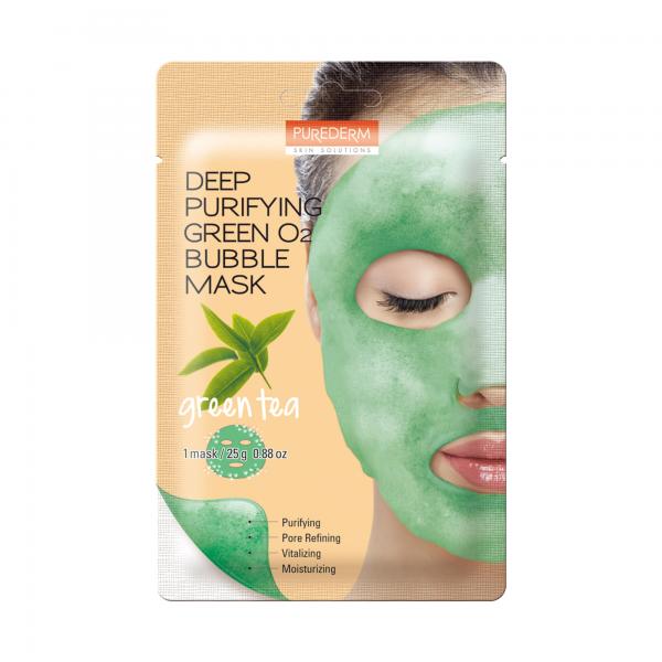 Purederm Deep Purifying Green O2 Bubble Mask
