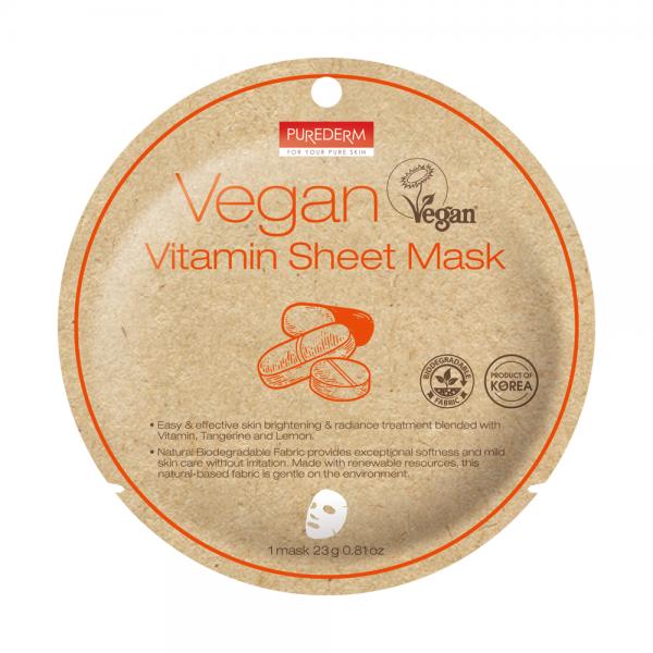 Purederm Vegan Vitamin Sheet Mask