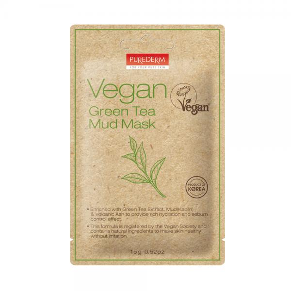 Purederm Vegan Green Tea Mud Mask 15g