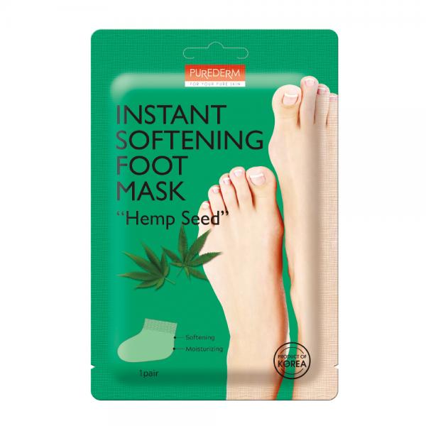 Purederm Instant Softening Foot Mask "Hemp Seed"