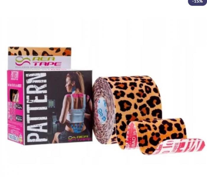 REA Kinesioteip mustriga  5cm x 5m Leopard
