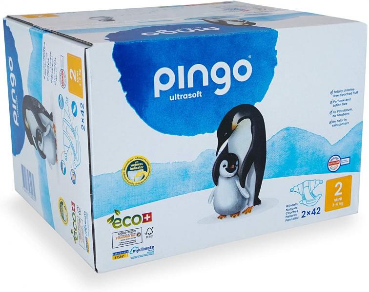 Pingo öko mähkmed, suurus 2(3-6 kg), 82 tk